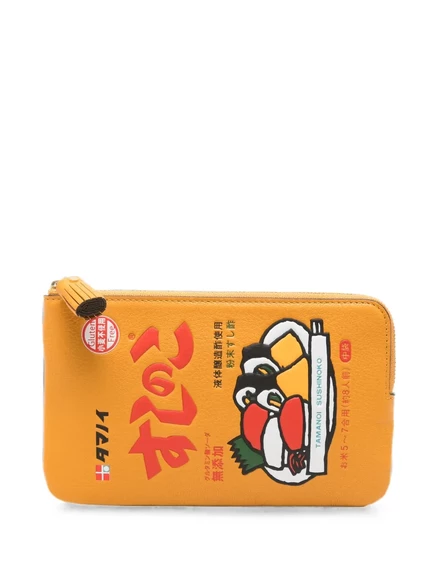 Кошелек Anya Hindmarch Sushi No Ko Zip из кожи, оранжевый