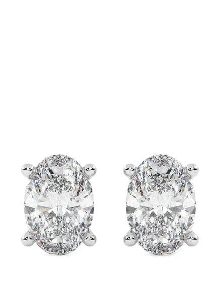 Пусеты Diamond Essentials с бриллиантами, серебристые