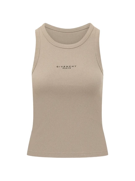 Женский топ Givenchy с логотипом, капучино
