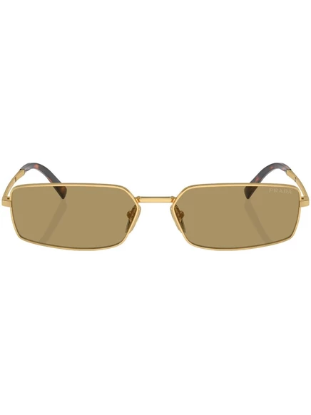 Очки Prada Eyewear Прямоугольные солнцезащитные очки Prada PR A60S gold