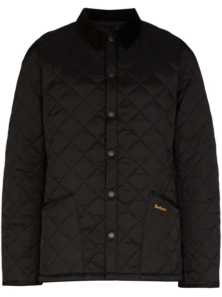 Мужская стеганая куртка Barbour Lidde, черная
