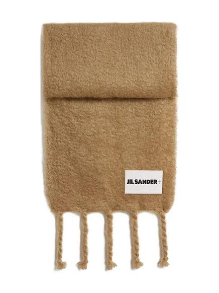 Унисекс шарф Jil Sander+ из мохера, песочно-бежевый