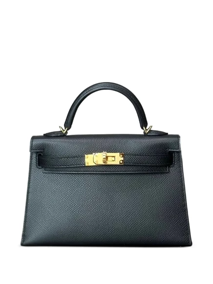 Сумка Hermès Mini Kelly 20 Sellier, черная