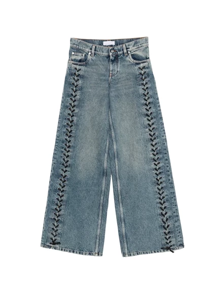 Женские широкие джинсы Stella McCartney, синие