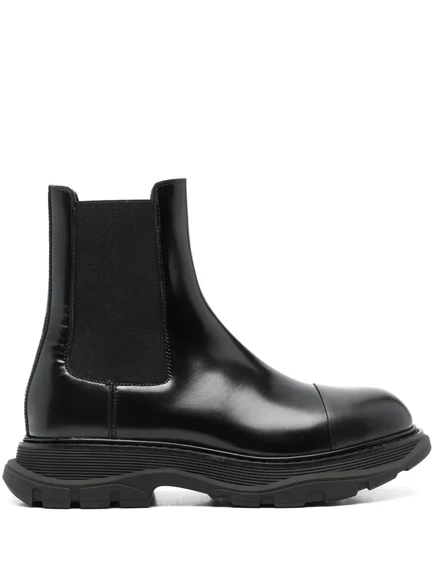Кожаные ботинки Челси с протектором от Alexander McQueen black