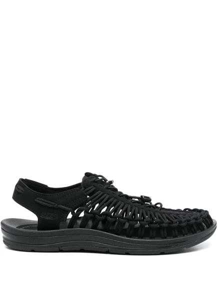 Мужские сандалии Keen Footwear Uneek на шнуровке, черные