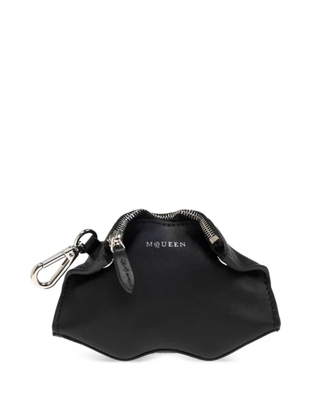 Женский брелок Alexander McQueen на молнии, черный