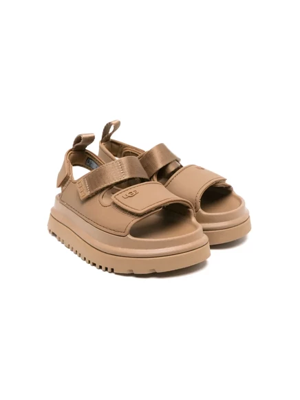 Детские сандалии UGG Kids на липучке, коричневые