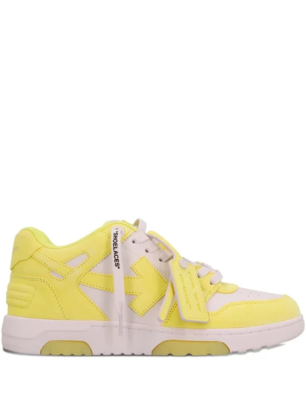 Мужские кроссовки Off-White Out Of Office с аппликацией, желтые