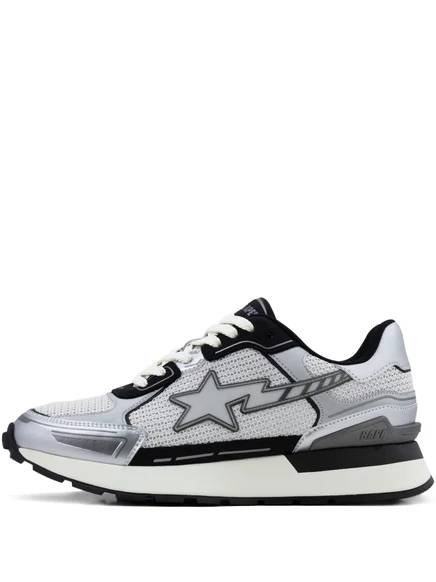 A BATHING APE® star-Кроссовки с низким верхом на молнии grey