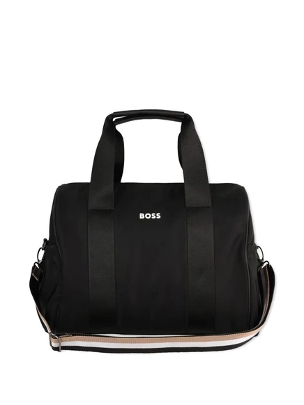 Сумка для пеленания boss kidswear с логотипом, черная