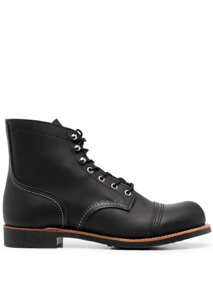 Мужские байкерские ботинки Red Wing Shoes кожаные, черные