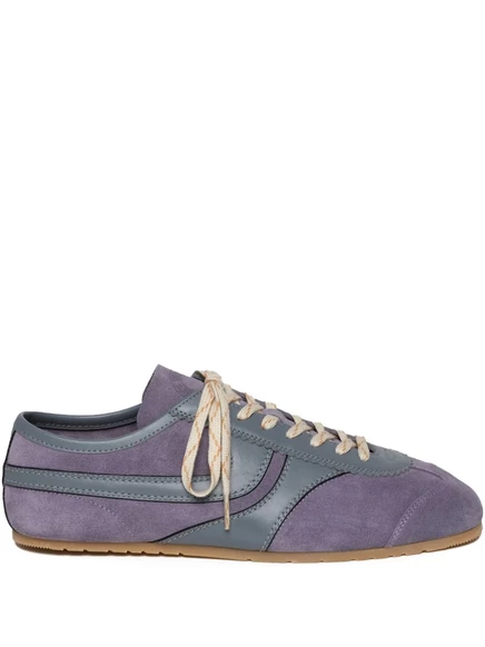 Кроссовки DRIES VAN NOTEN с отделкой из замши purple