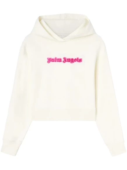 Женское худи Palm Angels с логотипом, белое