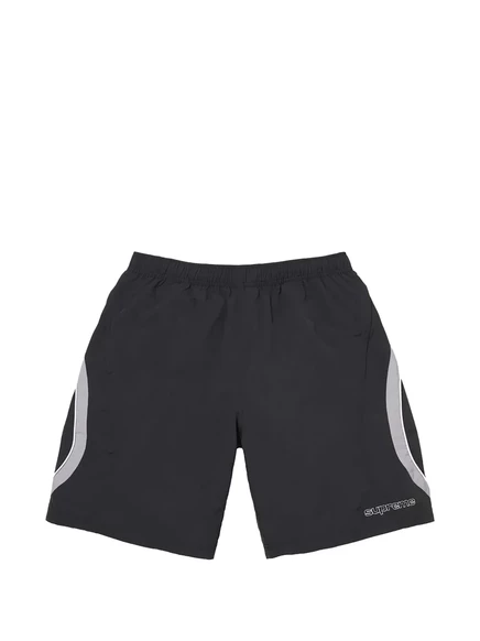 Мужские шорты Supreme с логотипом, черные