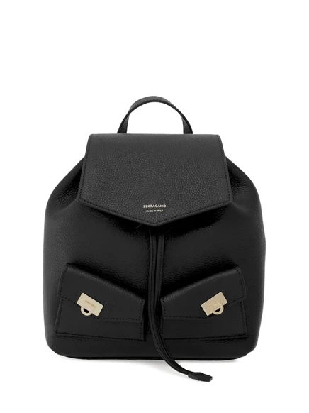 Женский мини-рюкзак Ferragamo Hug, черный