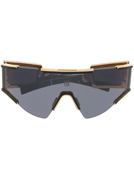 Унисекс солнцезащитные очки Balmain Eyewear маскообразные