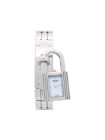 Женские часы Hermès Kelly Mini 15 мм, стальные, белые