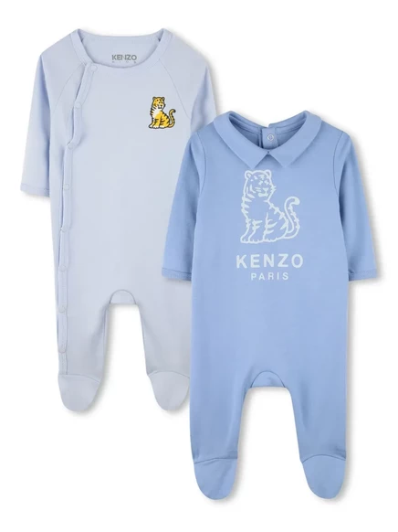 Пижама для младенцев KENZO KIDS, 2 шт., голубая с тигром