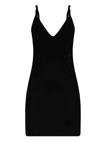 Женское платье Zadig & Voltaire Stella с V-образным вырезом, черное