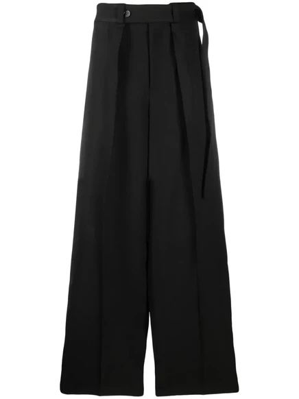 Мужские широкие брюки Jil Sander плиссированные, черные