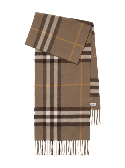 Кашемировый шарф в клетку от Burberry 