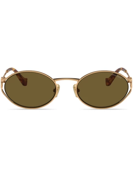 Женские солнцезащитные очки Miu Miu, золотистые