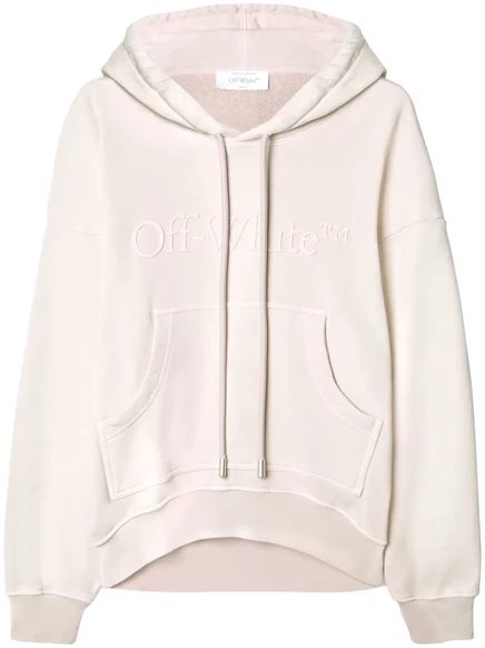 Женское худи Off-White с вышитым логотипом, светло-розовое