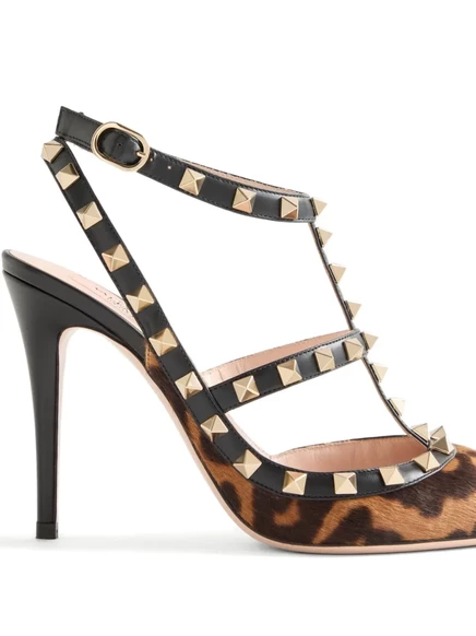 Туфли Valentino Garavani Rockstud 100 мм, черные