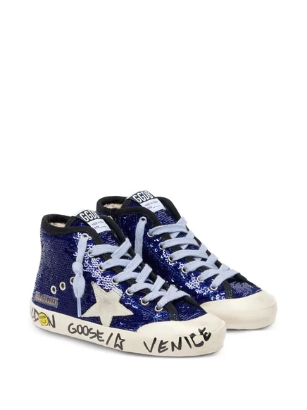 Кроссовки для девочек Golden Goose Kids Francy, голубые