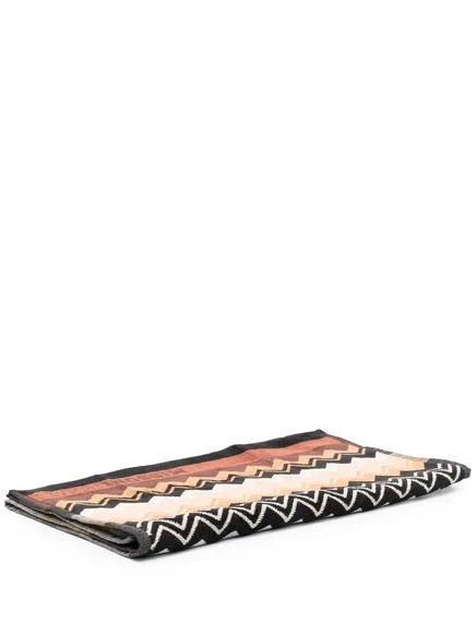Банное полотенце Missoni Home зигзаг, коричневое