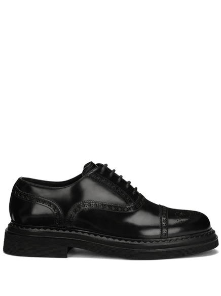 Мужские дерби Dolce & Gabbana Francesina, кожаные, черные