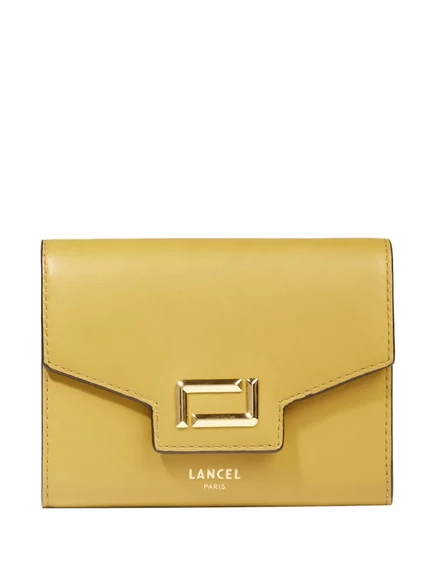 Женский кошелек Lancel Angele de Lancel на кнопке, желтый