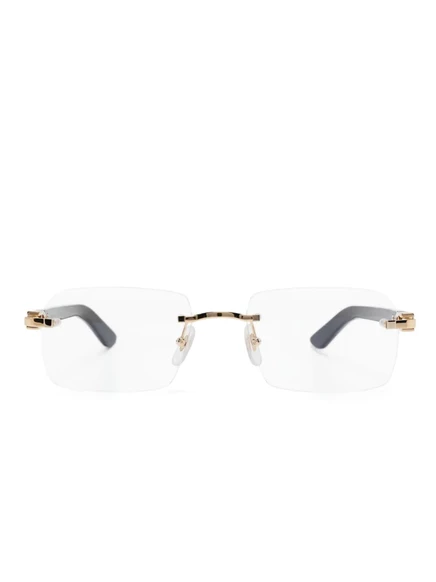 Очки Cartier Eyewear elongated C, золотистые