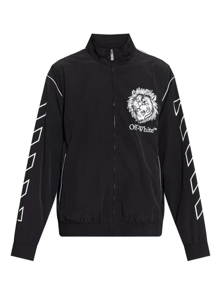Мужская куртка Off-White с графическим принтом, черная