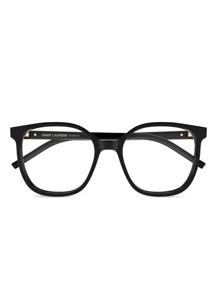 Очки в круглой оправе Saint Laurent Eyewear black