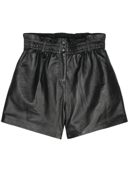 Кожаные шорты Ba&Sh Aglae black