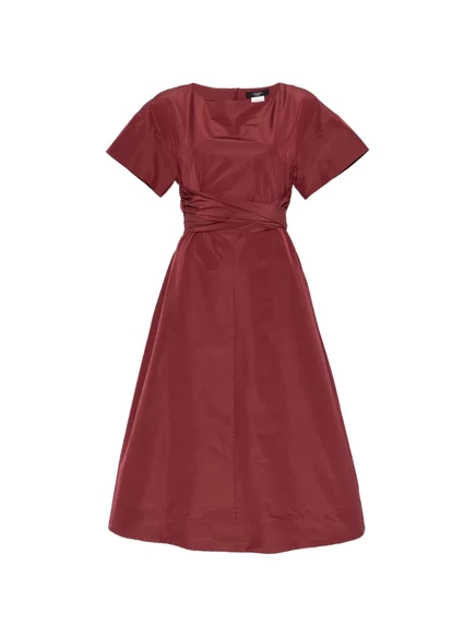 Женское платье Weekend Max Mara с поясом, бордовое