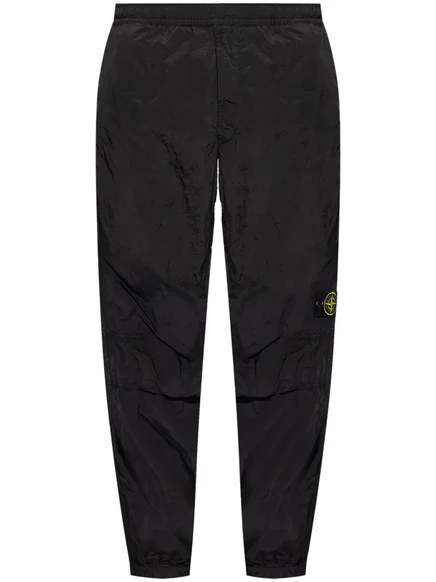 Мужские спортивные штаны Stone Island с логотипом, черные