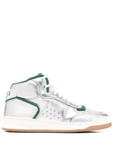 Женские высокие кроссовки Saint Laurent SL/80, серые