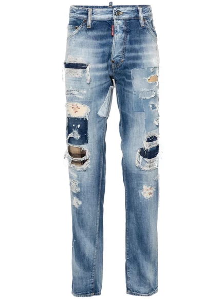 Мужские джинсы DSquared2 Cool Guy зауженные, синие