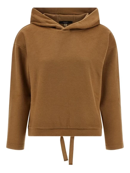 Женское худи Weekend Max Mara OSCURI с кулиской, коричневое