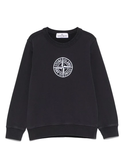Детская толстовка Stone Island Junior Compass, синяя