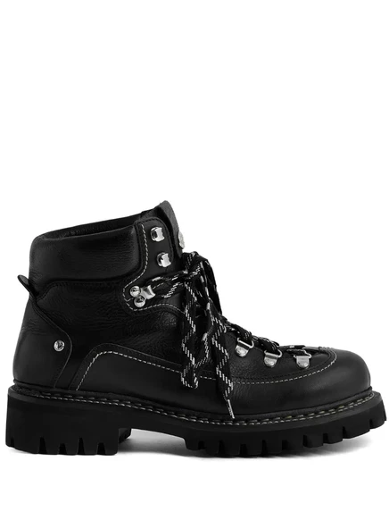 Мужские трекинговые ботинки DSquared2 кожаные, черные
