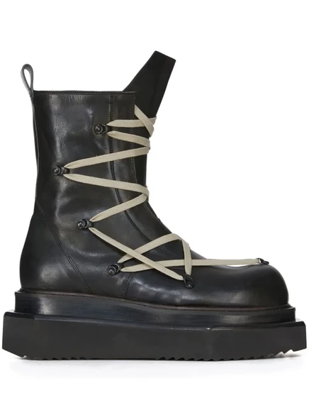 Мужские ботинки Rick Owens Cyclops кожаные, черные