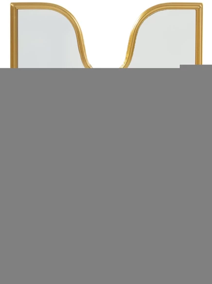 Зеркало настенное Seletti Circus 35×45 см, золотистое