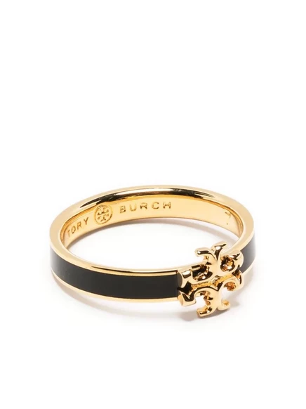 Женское кольцо Tory Burch Kira с эмалью, золотистое
