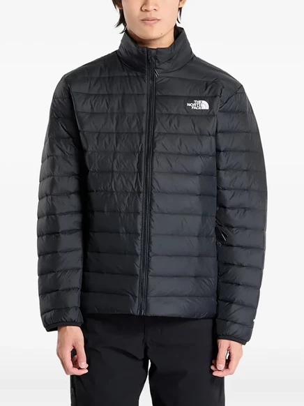 Мужской пуховик The North Face, черный с логотипом