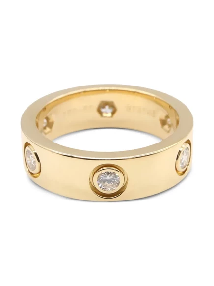 Женское кольцо Cartier Love 18K с бриллиантами, желтое