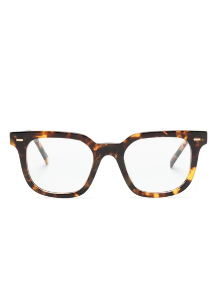 Унисекс очки Miu Miu Eyewear квадратной формы, коричневые